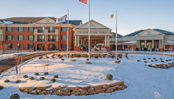 The image shows a hotel named 